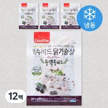 굽네 블랙올리브 수비드 닭가슴살 (냉동), 100g, 12팩