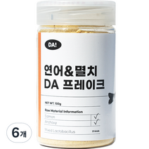 다펫토리 반려동물 DA 프레이크 간식, 연어 + 멸치 혼합맛, 100g, 6개