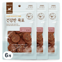 굿데이 건강한 육포 칩 강아지간식, 참치, 100g, 6개