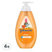 존슨즈베이비 액티브 키즈 소프트 앤 스무드 샴푸, 500ml, 4개
