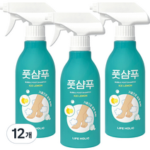 라이프홀릭 버블 풋샴푸 아이스 레몬 400ml, 1개입, 12개