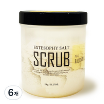 에스테소피 바디 스크럽 솔트 솝 허니, 1kg, 6개