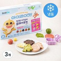 집으로온 핑크퐁 아기상어 클레이쿠키 만들기 (냉동), 250g, 3개