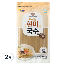 효자원 현미국수 500g, 2개