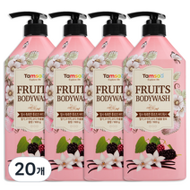 탐사 촉촉한 후르츠 바디워시, 900g, 20개