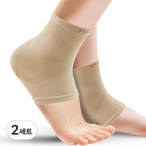 실리콘 뒷꿈치 패드 살색, 2개입, 2세트