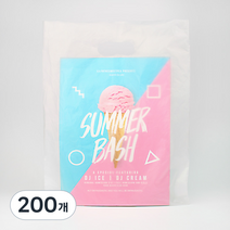 베스트팩 HD 투명 무지 링 비닐 쇼핑백 36호 27 x 36 cm, 은은한 반투명, 200개