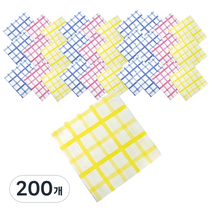 대영 빨아쓰는 체크행주 랜덤발송, 200개, 1개입