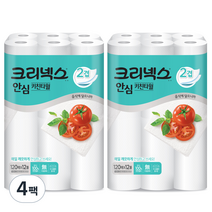 크리넥스 안심 키친타올 120매, 12롤, 4팩