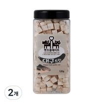 펫츠플레이트 강아지&고양이 동결건조간식 120g, 대구트릿, 2개