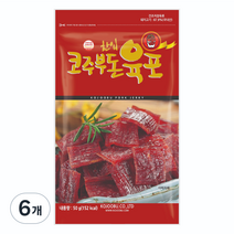 코주부 한입 돈육포, 50g, 6개