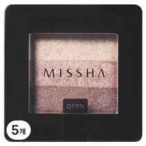 미샤 트리플 섀도우 2g, 1호 브라우니 핑크, 5개