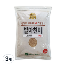 대한농산 발아현미, 2kg, 3개