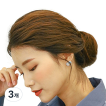 가발매니아 올림머리 당고머리 가발 미디움, 투톤브라운, 3개