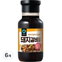 대상 돼지 갈비 양념, 280g, 6개