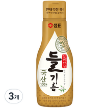 샘표 일편단심 국산 들기름, 200ml, 3개