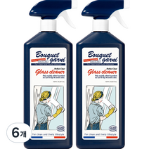 부케가르니 퍼펙트 클리어 유리 세정제, 6개, 750ml