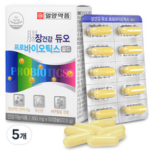 일양약품 장건강 듀오 프로바이오틱스 골드, 50캡슐, 5개