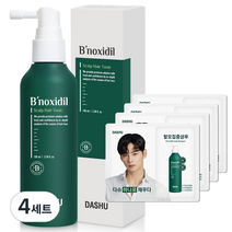 다슈 비녹시딜 스칼프 헤어토닉 100ml + 비녹시딜 스칼프 탈모 샴푸 6ml x 4p 세트, 4세트