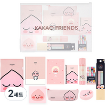 카카오프렌즈 신학기 실속구성 문구세트 C, 어피치, 2세트
