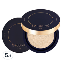 미샤 스테이 하이커버 쿠션 14g SPF30 PA++, 5개, 21호 바닐라
