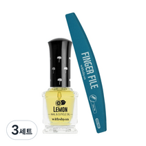 위드샨 굳은살 제거 아기손 네일 레몬오일 + 핑거파일 세트, 3세트