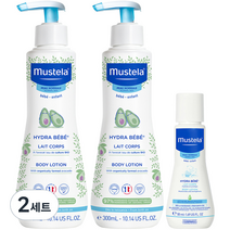 무스텔라 이드라 베베 바디로션 300ml x 2p + 50 ml 세트, 2세트