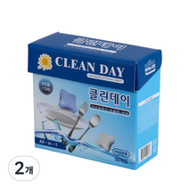 클린데이 식기세척기용 타블렛세제, 400g, 2개