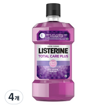 리스테린 토탈 케어 플러스 구강청결제, 1L, 4개