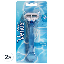 질레트 비너스 블루 면도기 여성용면도기, 1개입, 2개