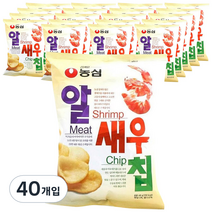 농심 알새우칩, 68g, 40개입