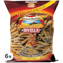 디벨라 통밀 펜네 파스타, 500g, 6개