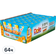 돌 오렌지주스, 120ml, 64팩