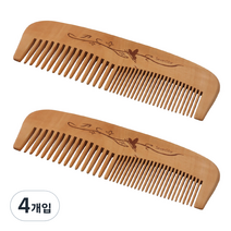 세븐스타 나무빗 LC1, 우드, 4개입
