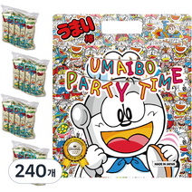 우마이봉 파티타임 콘포타지맛, 6g, 240개