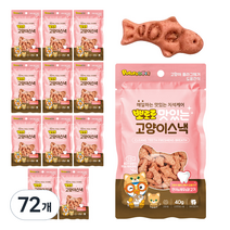 뽀로로펫 고양이 스낵 40g, 72개, 연어 + 새우 + 닭고기맛 혼합맛