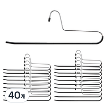 홈앤하우스 멀티코팅 바지걸이, 다크그레이, 40개