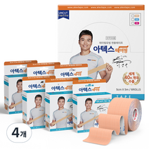 ATEX 아텍스 테이핑 언컷 근육테이프 5cm x 5m, 6개입, 4개