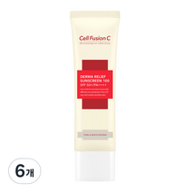 셀퓨전씨 더마 릴리프 썬스크린 100 SPF50+ PA++++, 50ml, 6개