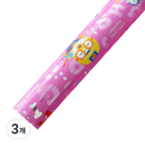 포포팬시 뽀로로 비닐 증착 포장지 소, 핑크, 3개