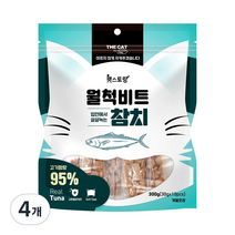 더캣 고양이 캣스토랑 칭찬놀이 생선간식 월척비트, 300g, 4개, 참치맛