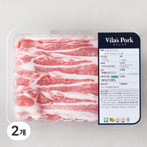 빌라스포크 한돈 무항생제 얇은 삼겹살 구이용 (냉장), 500g, 2개