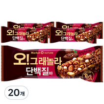 오리온 오 그래놀라 단백질바, 40g, 20개