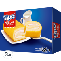 티포 미니 롤케이크 18p, 360g, 3개
