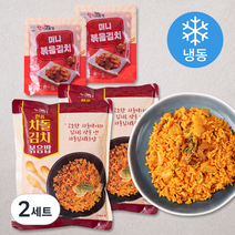한끼의품격 차돌김치 볶음밥 300g x 2팩 + 미니볶음 김치 80g x 2팩 (냉동), 2세트