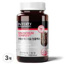 인테로 마그네슘 컴플렉스 영양제 108g, 90정, 3개