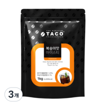 타코 복숭아맛 아이스티 분말, 1kg, 1개입, 3개