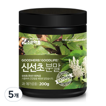 조은약초 신선초가루, 200g, 5개