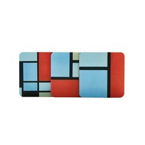 JCP 북유럽 코르크 코스터 3종 세트, 몬드리안