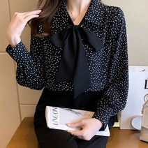 포플러앤씨 베인톤 도트 블라우스